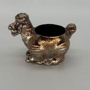 Vtg F.B. Rogers Poodle Planter Silver Plate Dog Figurine Made in Japan MCM